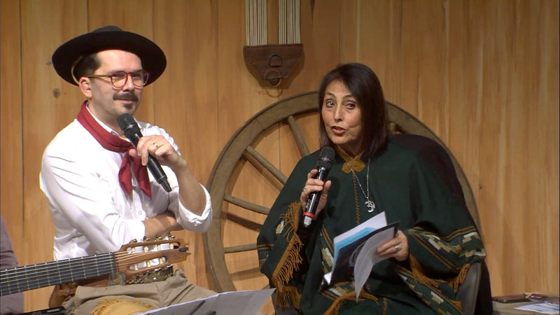 Gaucheria em entrevista no programa Galpão Nativo da TVE, apresentado por Maria Luiza Benitez