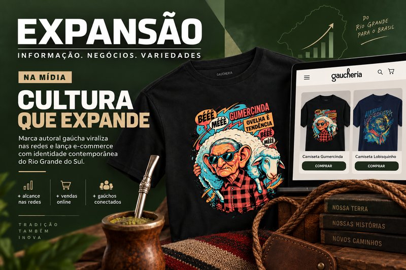 Gaucheria em destaque na Expansão sobre cultura gaúcha, redes sociais e e-commerce