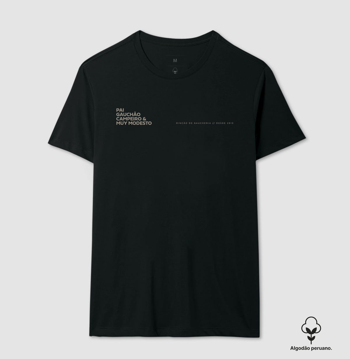 Camiseta Pai Gauchão Campeiro & Muy Modesto — Algodão Peruano
