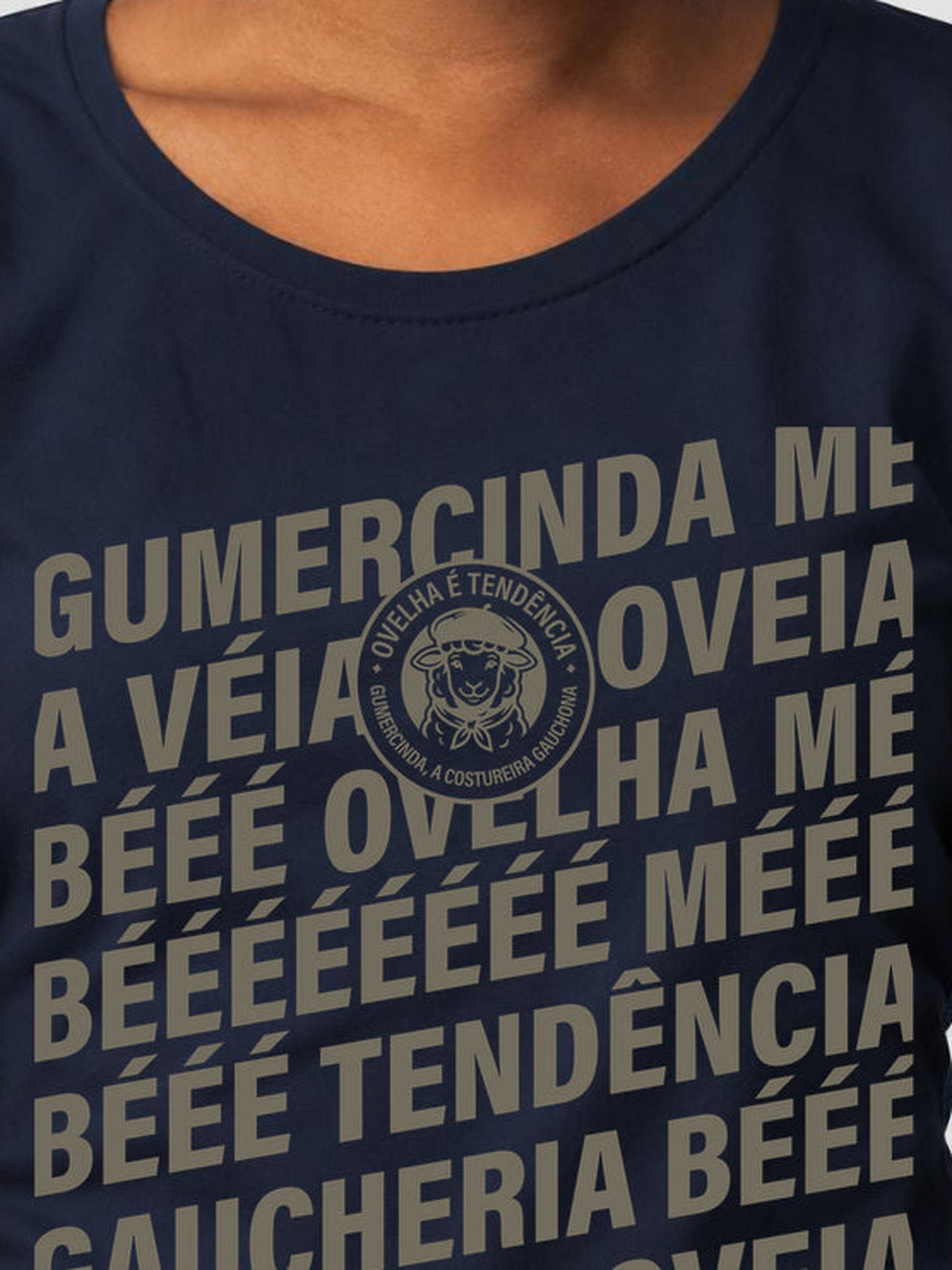 Camiseta com o logo Ovelha e Tendencia do Rincao de Gaucheria, em algodao peruano