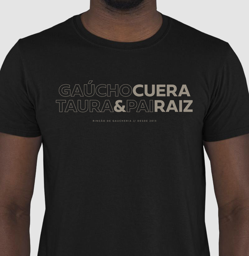 Camiseta Gaúcho Cuera, Taura & Pai Raiz