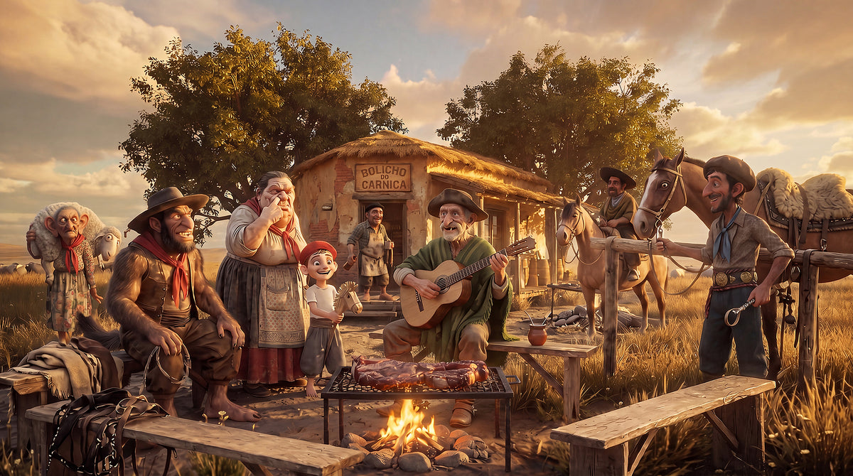 Os personagens do Rincão de Gaucheria